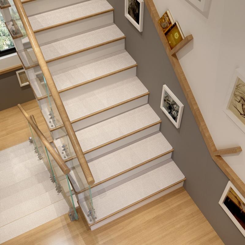 20*80cm Household Thickened Wear-resistant Step Mat Non-adhesive Non-slip Stair Mat Waterproof Carpet Floor Mat Home Decor