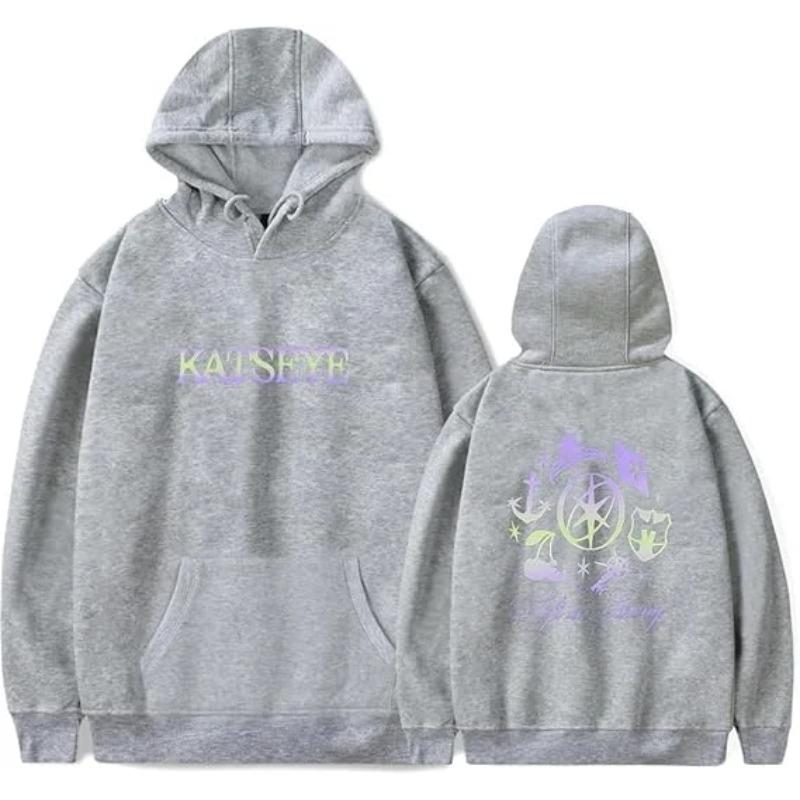 Katseye Men Women Casual Oversize Hoodies Long Sleeve Pullovers Thicken Couple Hoodie Hooded Sweater Velvet Couple Clothes