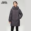 Xuezhongfei Women's Mid-Length Hooded Down Jacket