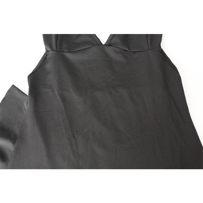 Женское модное однотонное платье с глубоким вырезом и V-образным вырезом, летнее короткое платье с цветочным принтом и шнуровкой