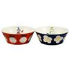 Yamaka Shoten MOOMIN Bowls 13cm Diameter Microwave Nordic Made In (Pair), Approx. (450ml), Safe, Style, Gift, Japan, MM032/4-79