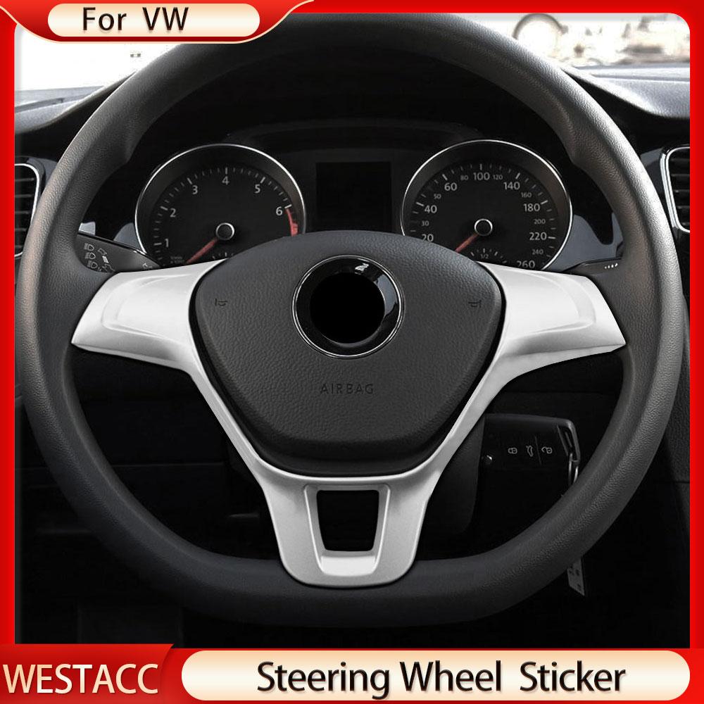 Хромированная накладка на руль автомобиля из АБС-пластика для Golf 7 GTI MK7 Jetta MK6 2015- Polo 2017-