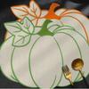 Embroidered Dining Table Mat Heat Insulated Pumpkin Placemat Durable Insulated Pad