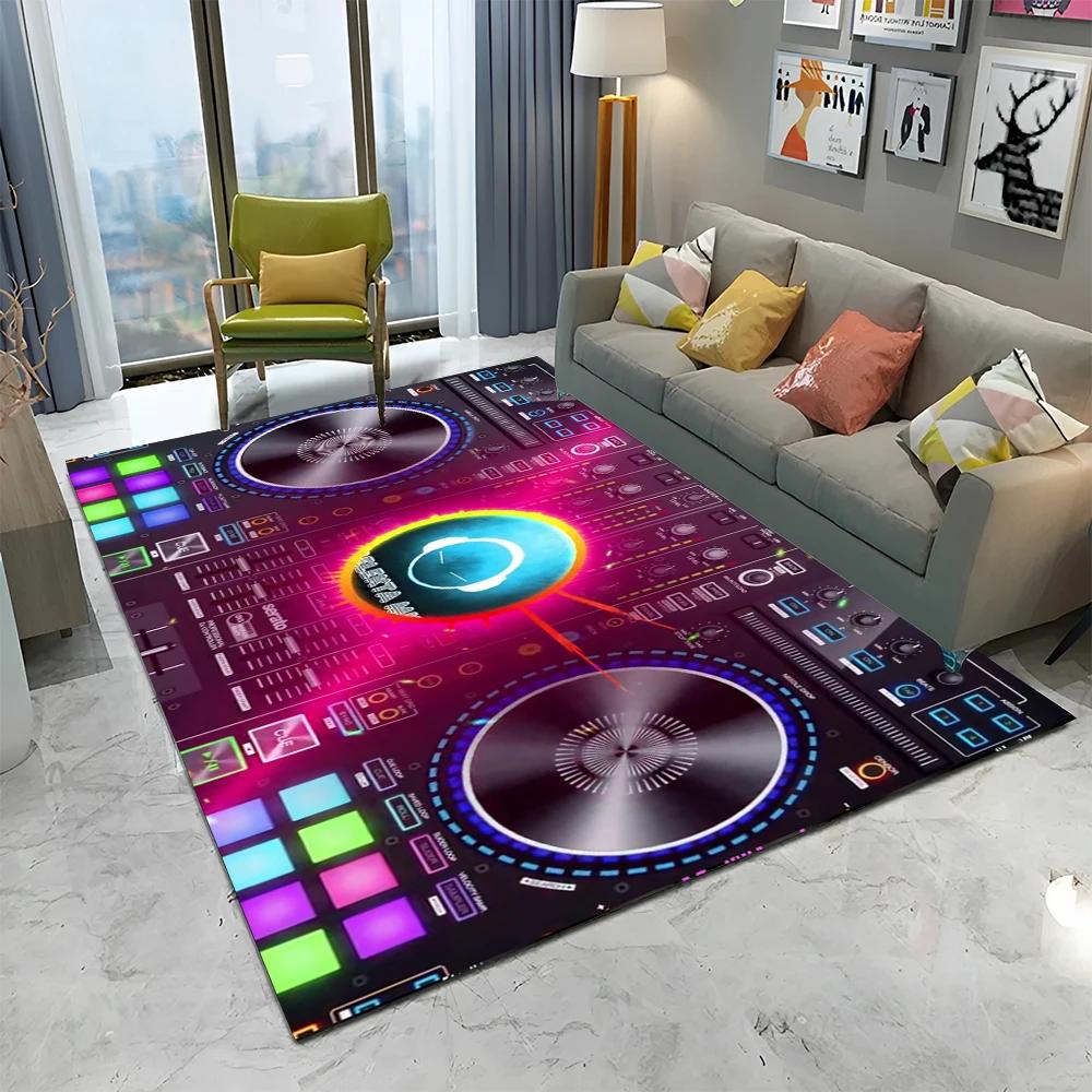 3D DJ Music Screen Keyboard Cartoon Carpet Mat для дома, гостиной, спальни, дивана, коврика для двери, коврика для детской зоны, нескользящий коврик для пола