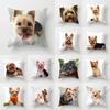 Cute Puppy Series Pillowcase Home Bedroom Living Room Sofa Cushion Cover Children's Room Decoration Peach Skin Pillowcase