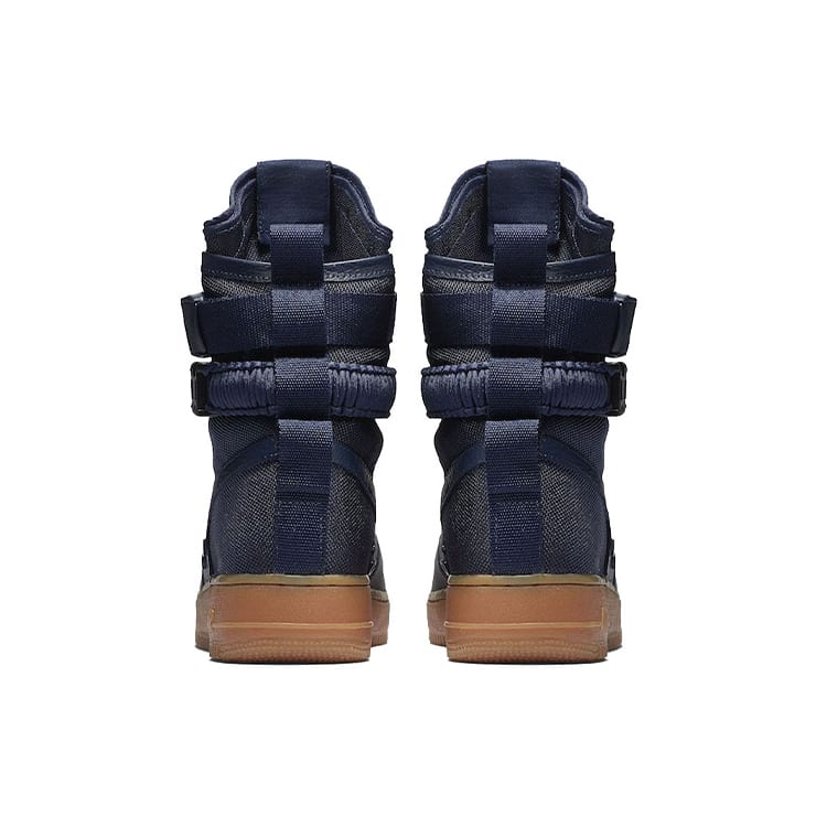 Nike Sf Air Force 1 High Синий с коричневой подошвой 864024-400
