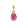 Oval Cut Red Ruby Gemstone Pendant 18K Yellow Gold Handmade Designer Pendant