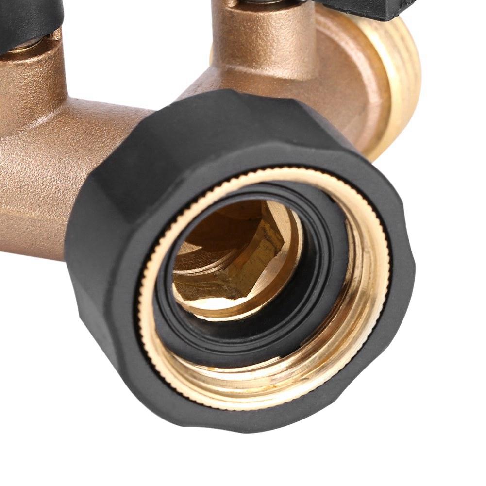Brass Water Tap Adapter 2 Way Y Shape 3 4 Hose Connector for Garden Irrigation