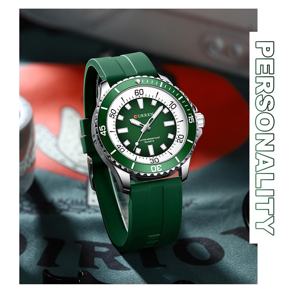 CURREN Простые мужские часы с водонепроницаемой лентой, мужские деловые кварцевые часы