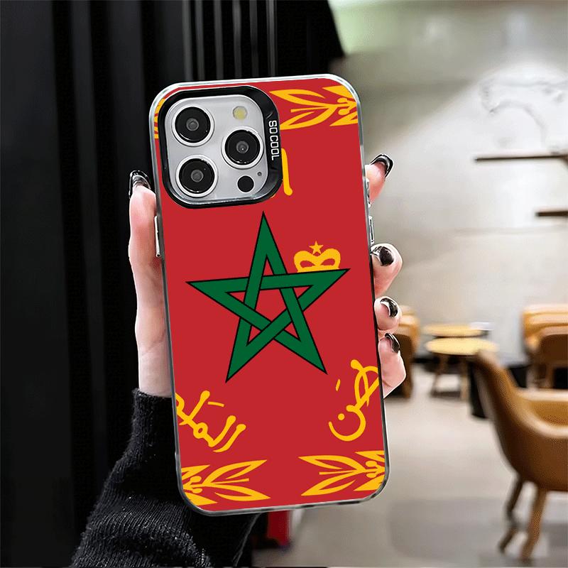 Morocco Flag Shockproof Phone Case for iPhone 17 Air 16 16E 15 Pro Max 14 Plus 13 Mini 12 Back Cover Anti Fall Fundas