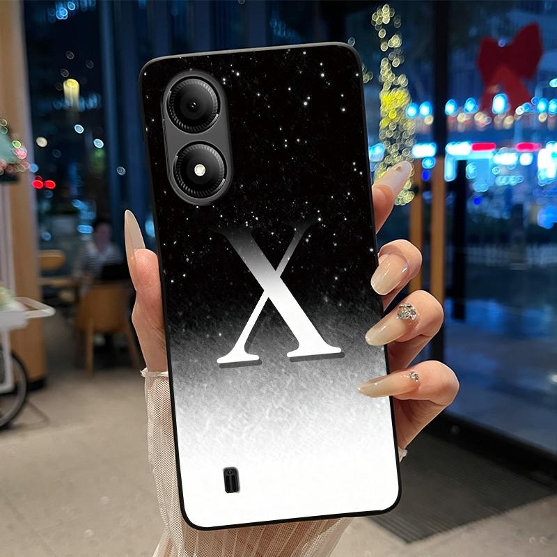 Эксклюзивный чехол для телефона со знаком зодиака и цветком для ZTE Blade A33s Мягкий силиконовый черный чехол ZTE Blade A33s Защита от царапин