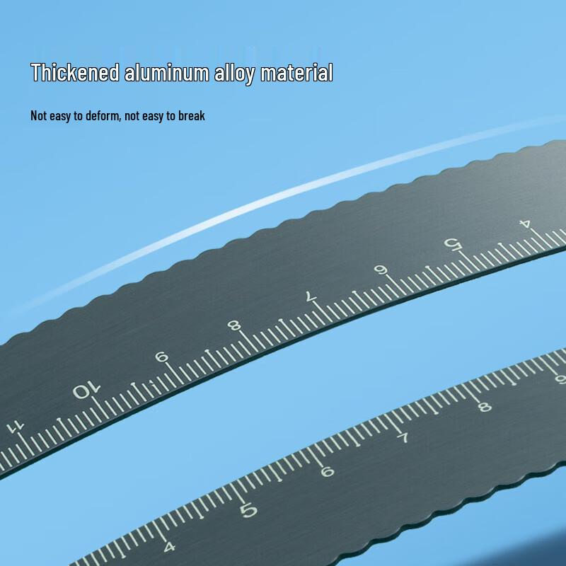 M&G ARL960G0 Aluminum Alloy 4-Piece Ruler Set