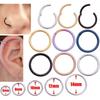 Stainless Steel Nose Ring Lip Ear Cartilage Body Piercing Septum Hoop Jewelry