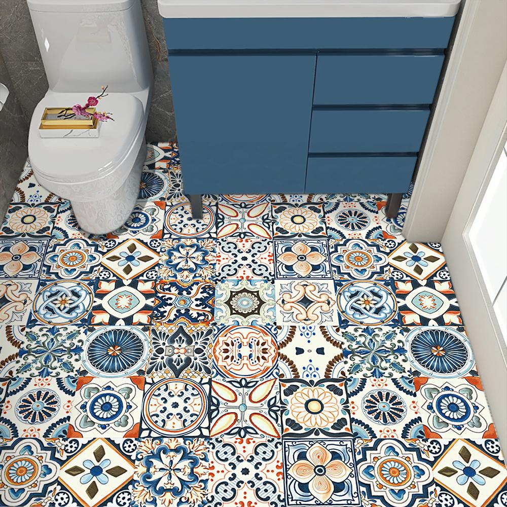 20 шт., настенная наклейка на плитку в богемном стиле, кухонный фартук, ванная комната, шкаф, ремонт, водостойкие художественные наклейки на стены