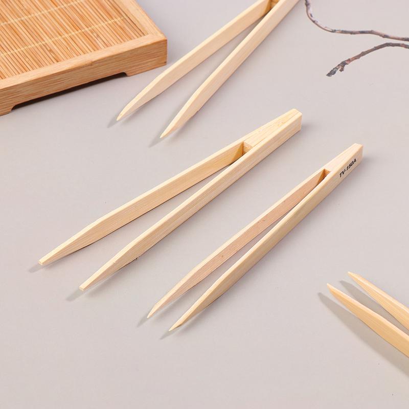 1 шт. легкий профессиональный инструмент для ремонта часов, высококачественные пинцеты с заостренными концами, простые в обращении пинцеты с бамбуковыми наконечниками