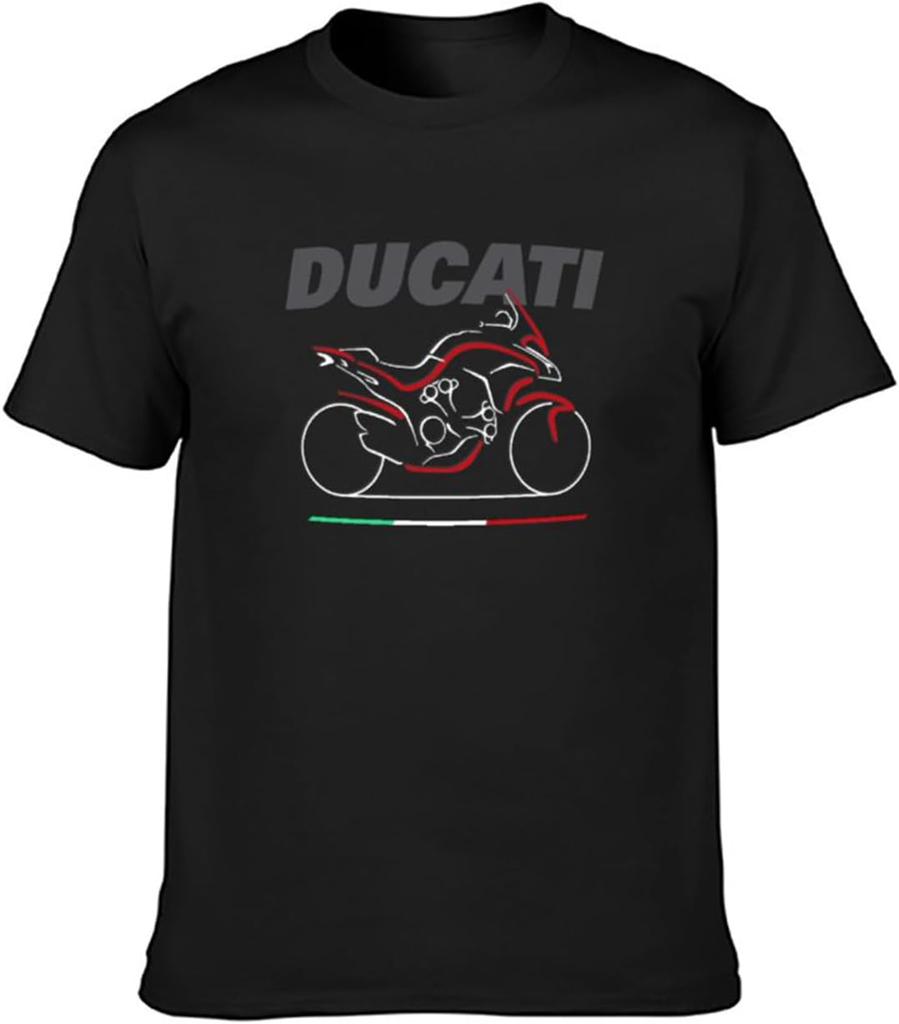 Men's T-Shirt Feel Soft Multistrada Graphic Soft and Light Black