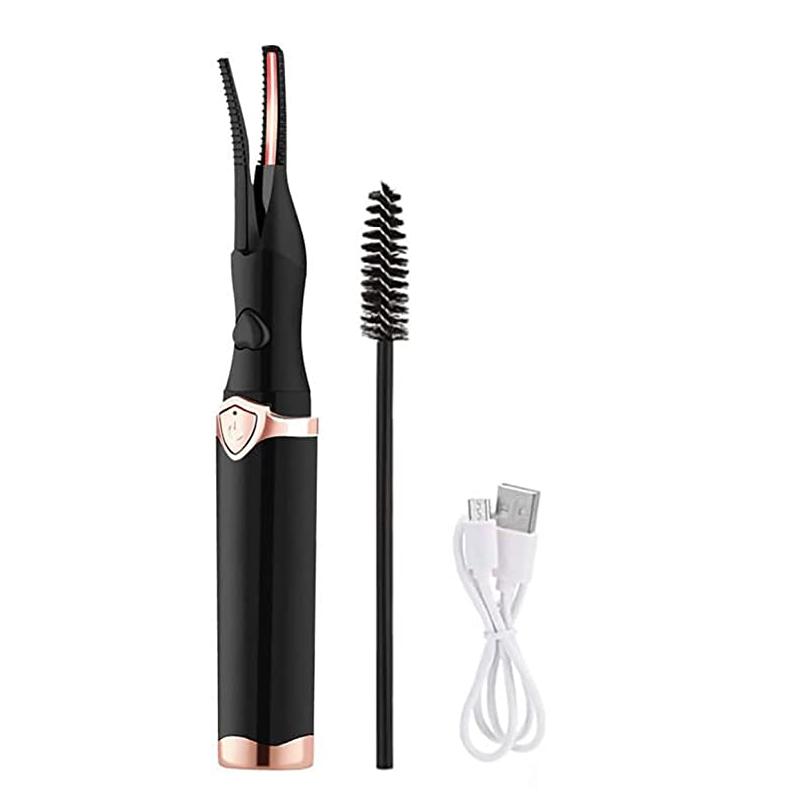 Heated Eyelash Curler USB Rechargeable Electric Eyelash Curler For Eye Lash Quick Natural Curling and 24 Hours Long Lasting