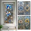 Пленка для приватности окон Блокирующая солнце Витражные Декоративные наклейки на окна Цветочные Съемные Статические наклейки