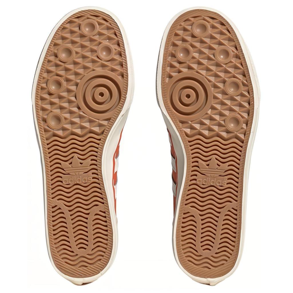 Adidas Originals Nizza RF 74 Comfortable Versatile Shock Absorbing Durable Low-Top Skate Shoes Unisex Sneakers Orange White HQ8565