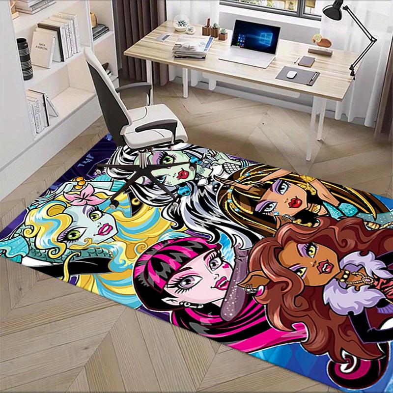 Коврик для стула Monster High для домашнего декора, Ковер для дивана, Офисный ковер, Подарок, Подходит для спальни, гостиной, различных комнат