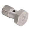 Banjo Bolt Fitting for M12x1.0m Thread Single Hole Brake Hose Turbo Feed Applicable Metal Alloy