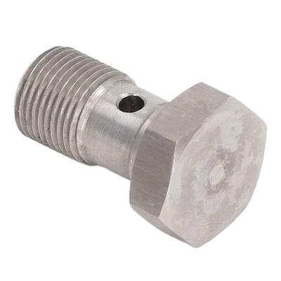 Фитинг-болт Банджо для резьбы M12x1.0м Одинарное отверстие Тормозной шланг Подача турбины Применимый Металлический сплав