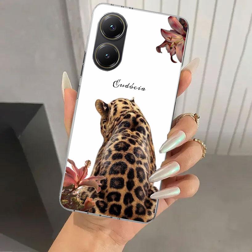 Розовый чехол с леопардовым принтом для Xiaomi Poco X5 X6 X7 Pro F7 Ultra M7 Redmi 15 15C 13 13C 12 12C 10 10A 10C 9 9A 9C 9T Shell Po