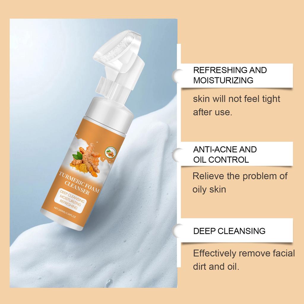 Пенящееся средство для умывания лица для удаления загара, выравнивания тона кожи, отшелушивания кожи, удаления темных пятен, удаления пигментации и выравнивания тона кожи 100 мл