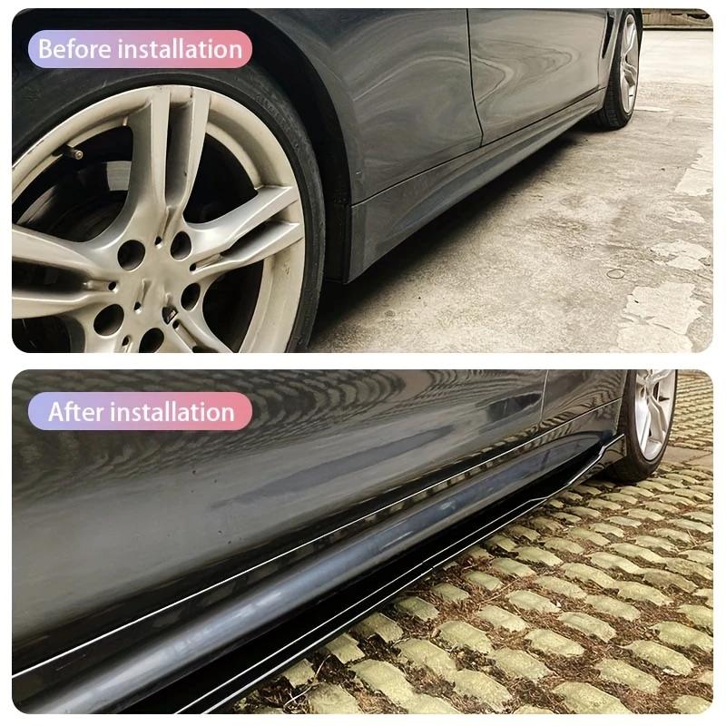 For BMW Accessories G20 3-Series 330i M340i 2019+ Gloss Black Car Side Skirt Extensions Rocker Panels Side Trim Spoiler Factory