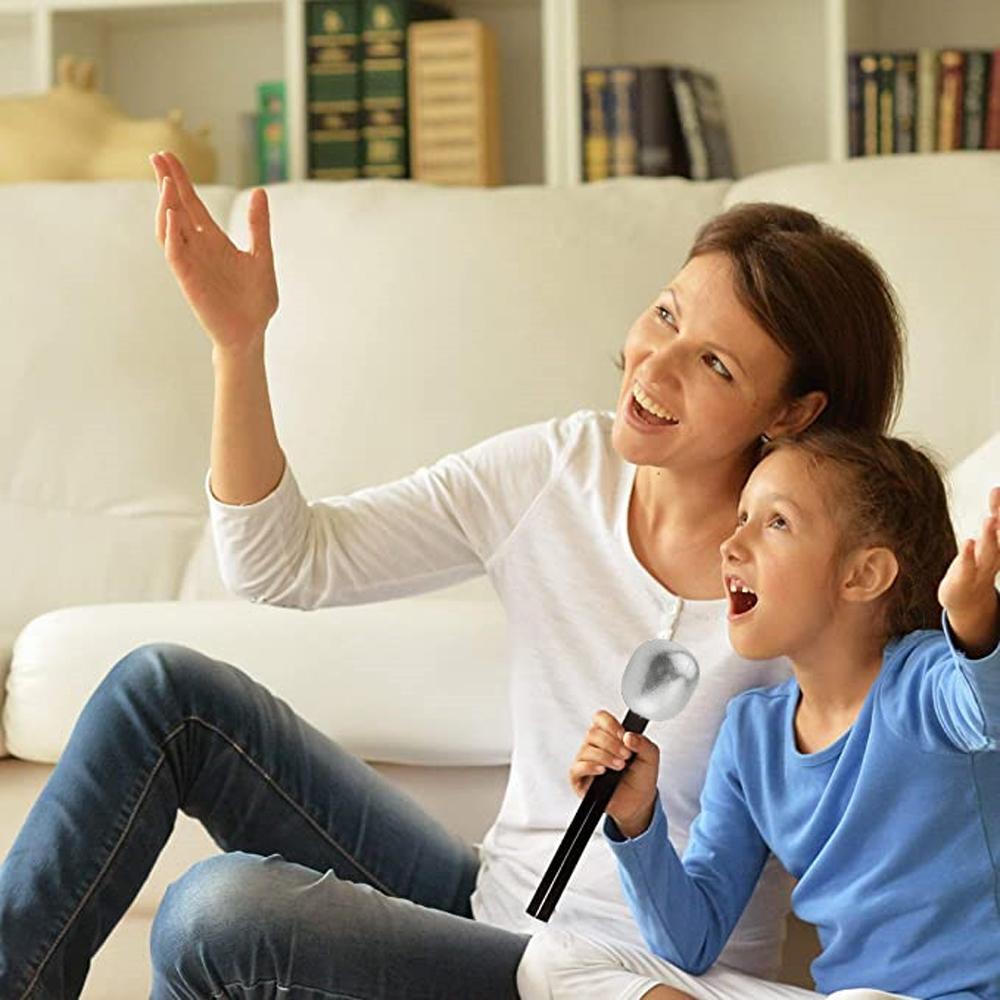 Mics Karaoke Fun Stage Mic Glitter Microphone Microphone Toy Mic Costume Prop Fake Microphone
