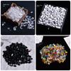 Natural Crystal Gravel Transparent Landscape Craft Reusable Seven Colored Agate  for Aquarium