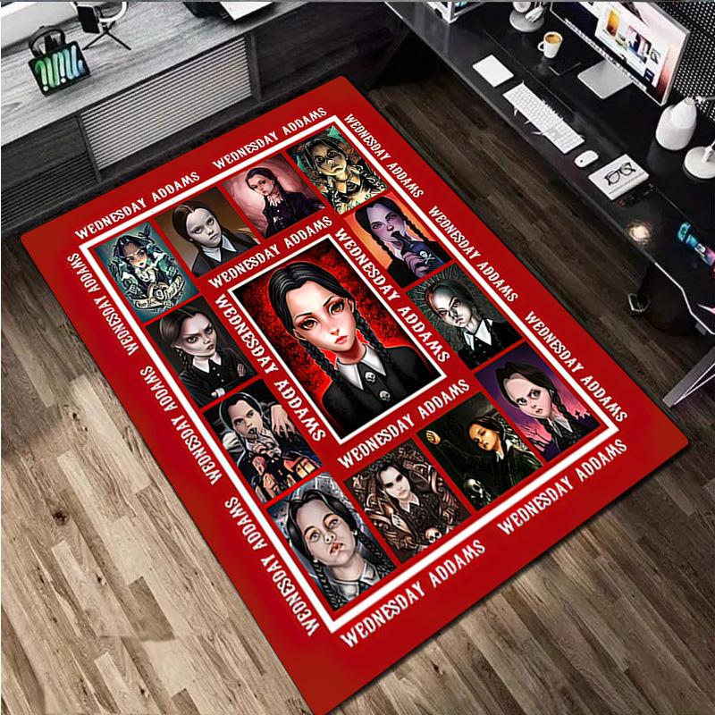 1Pc Wednesday Rug - Home carpet Office Decorative Carpet For Living Room Bedroom Door Mat Floor Rug Computer Chair Area Rug