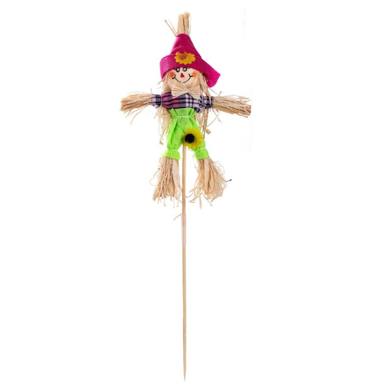 Halloween Scarecrow Decorations Fall Harvest Scarecrow for Autumn,Garden,Thanksgiving Decor Standing Scarecrow Decor