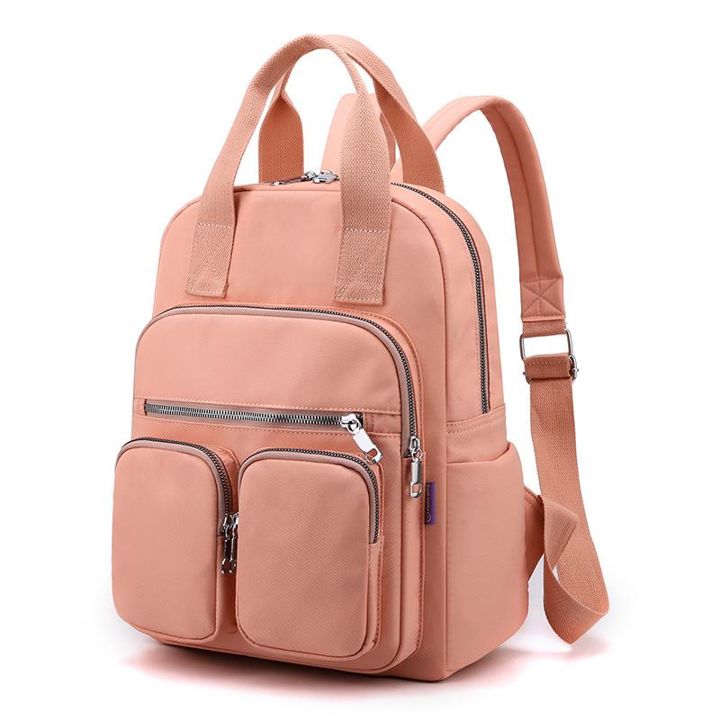 Fashionable Soft Leather Large-capacity Travel Backpack Dual-purpose Single-shoulder Schoolbag