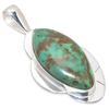 Хризоколла Ручная работа 925 Стерлинговое серебро Ювелирная подвеска 2,36" z5Y18