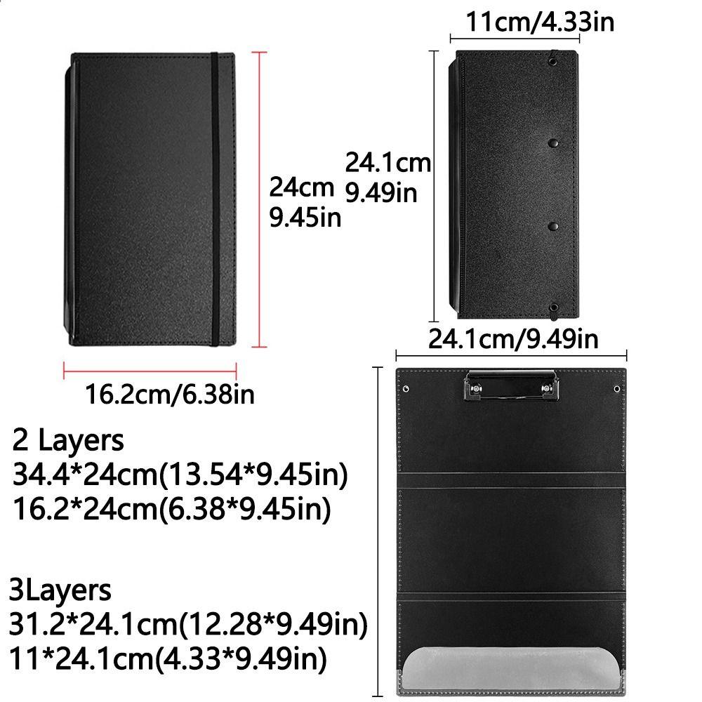 Foldable Nursing Clipboard with Clip A4 File Board Clip Clip Sheets Writing Pad  Students