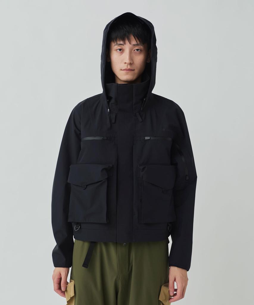 Куртка вейдерсная Snow Peak Toned Trout 3L, размер идеально подходит для улицы и кепки, LBLACKTT2510-JK01, кемпинг, активности, фестивали.