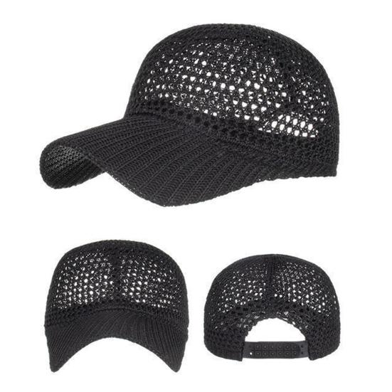 Летняя сетчатая бейсболка для мужчин и женщин с изогнутым козырьком