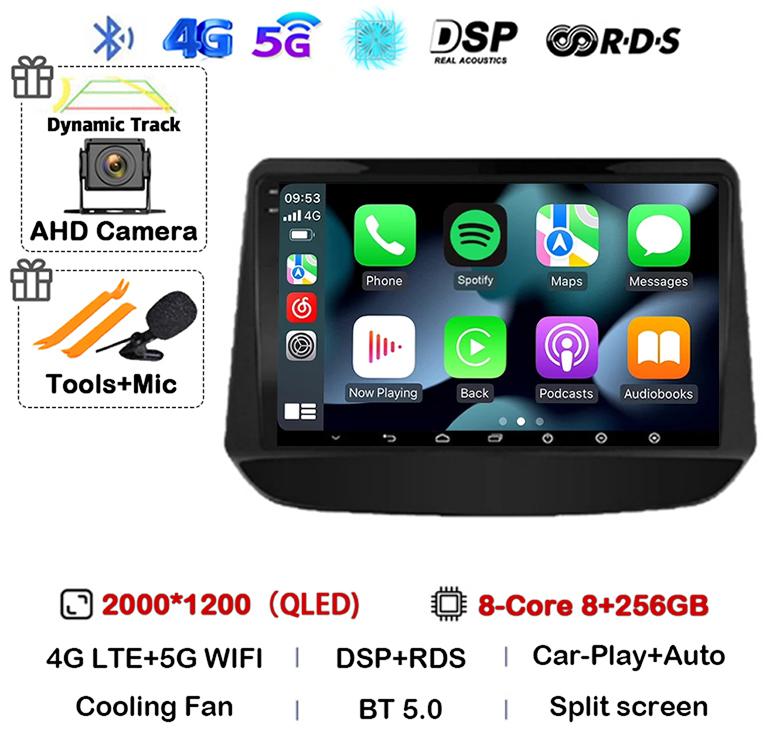 Android 14 Carplay Car Radio For Chevrolet Onix Cavalier 2020 2021-2025 Navigation GPS 4G Multimedia Player Stereo Autoradio DSP