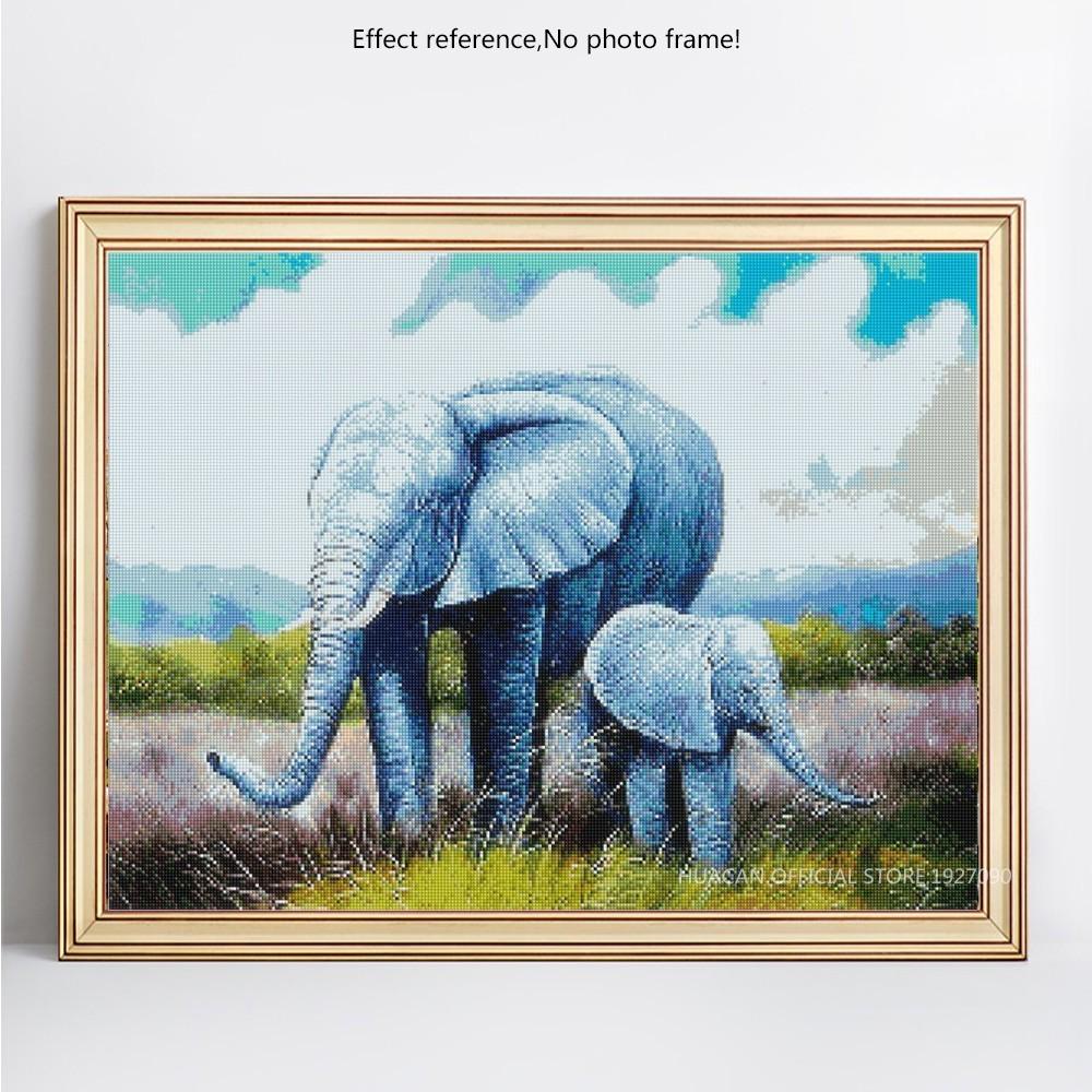 5D Diamond Mosaic Animal Embroidery Sale Elephant Full Roound Diamond Painting Rhinestone Pictures