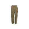 Lift Your Mind Low-Rise Color Block Retro Sports Casual Pants Women Bottoms Rock-Olive-Green IP3738