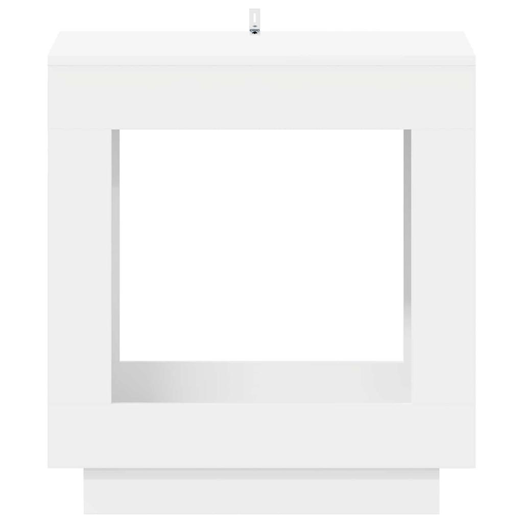 Side Table White 60 x 40 x 65 cm Engineered Wood