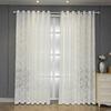 New Embroidery Sheer Curtains for Living Room Balcony Window Floral Lace Voile Drapes Fresh Style