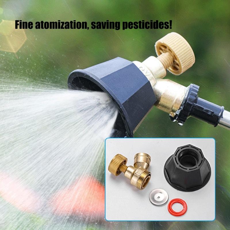 5Pieces High Pressure Sprayer Nozzle Metal Misting Nozzle for Effective Irrigation and Greenhouses Landscaping Needs