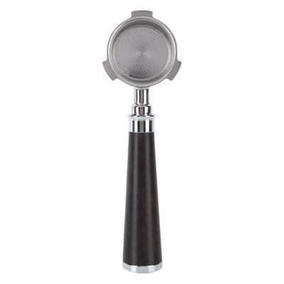 Фильтр для кофе бездонный, устойчивый к ржавчине, деревянная ручка, корзина из нержавеющей стали, фильтр для кофе