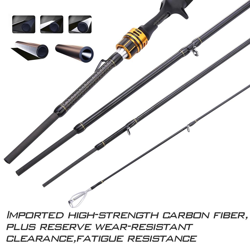 Кастинговая удочка с углеродным волокном Сверхлегкие удилища Baitcaster удочки Морская рыбалка в соленой воде