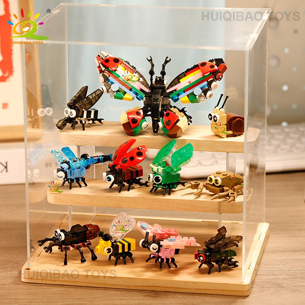 10in1 MINI Insect Butterfly Model Construction Brick Collection City Cartoon Scorpion Animal Bricks Instructive Playthings designed for Adult