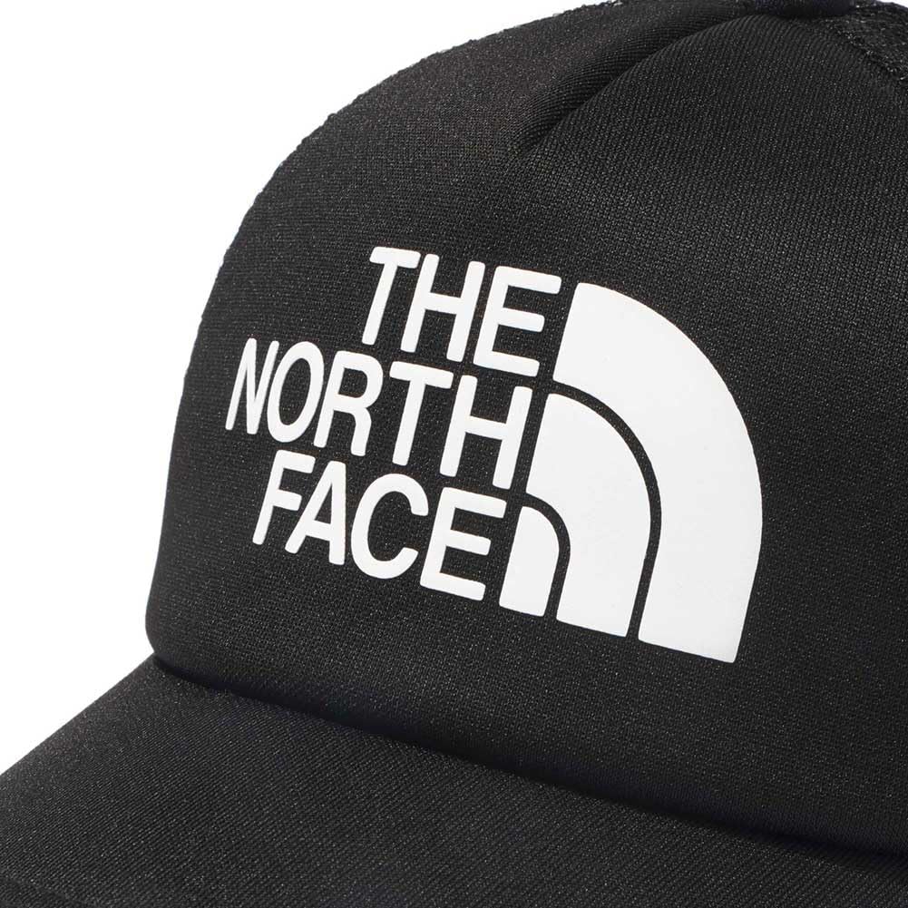 Кепка с сетчатым логотипом North унисекс, черная, свободный размер [The Face]