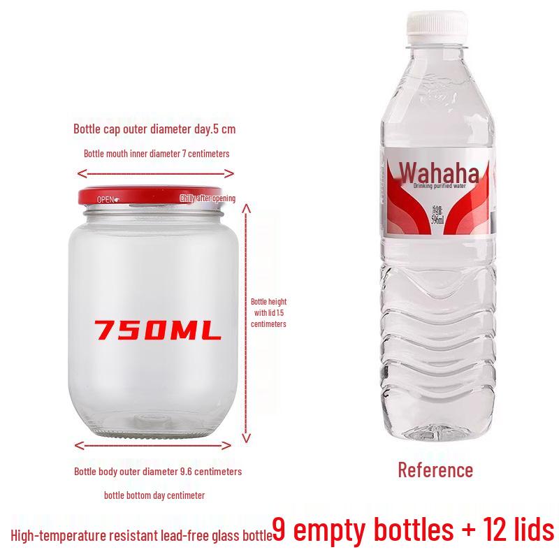 Жаростойкие банки пищевого класса: Идеально для консервирования, хранения, герметизации; Идеально для меда, томатного соуса и желтых персиков. Безопасно для приготовления на пару и кипячения.