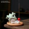 Керамический Держатель для благовоний в виде кота: Милый ornament-питомец «Танец льва» для декора дома.